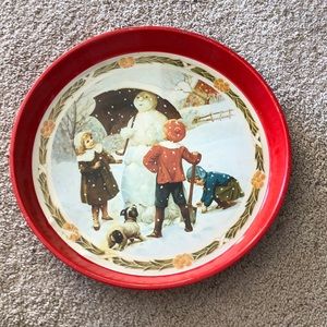 Vintage Hunkydory Christmas Tin Tray